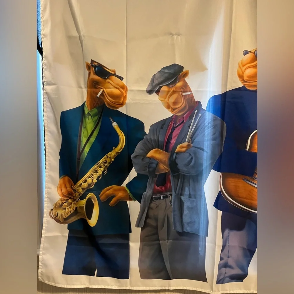 Joe Camel band shower curtain